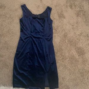 SHEIN never worn velvet slit dress